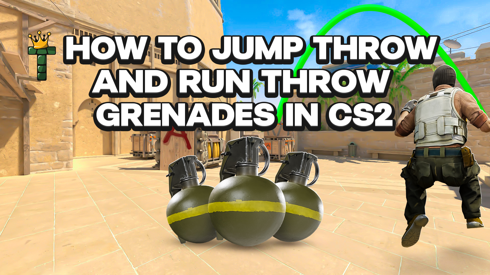 How to Jump throw and Run throw Grenades in CS2
