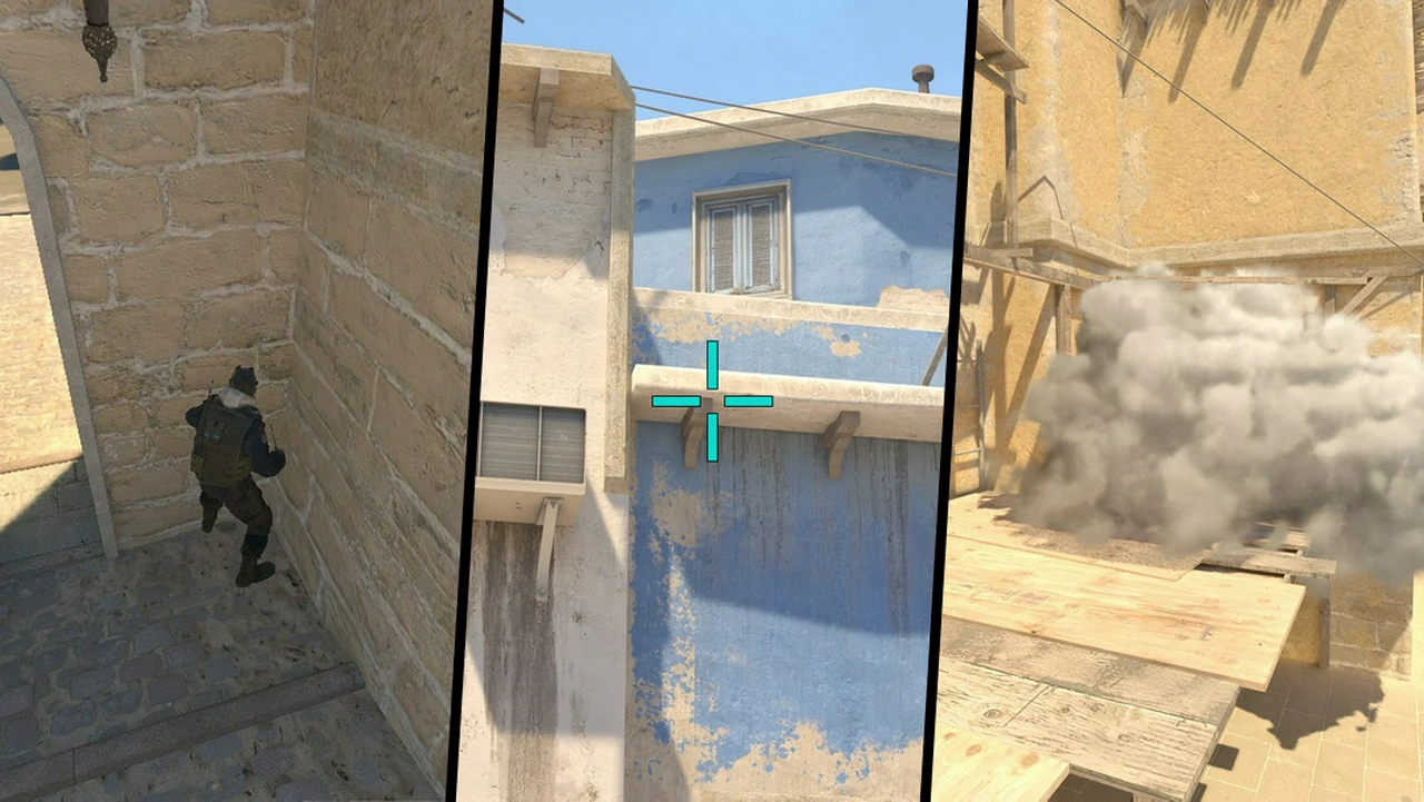 Palace Smoke from CT Spawn on Mirage