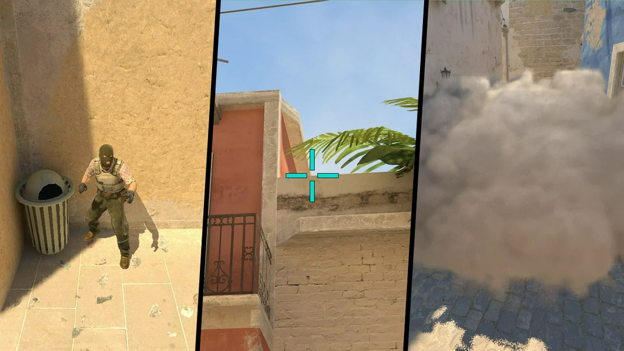 Catwalk Smoke from T Spawn on Mirage