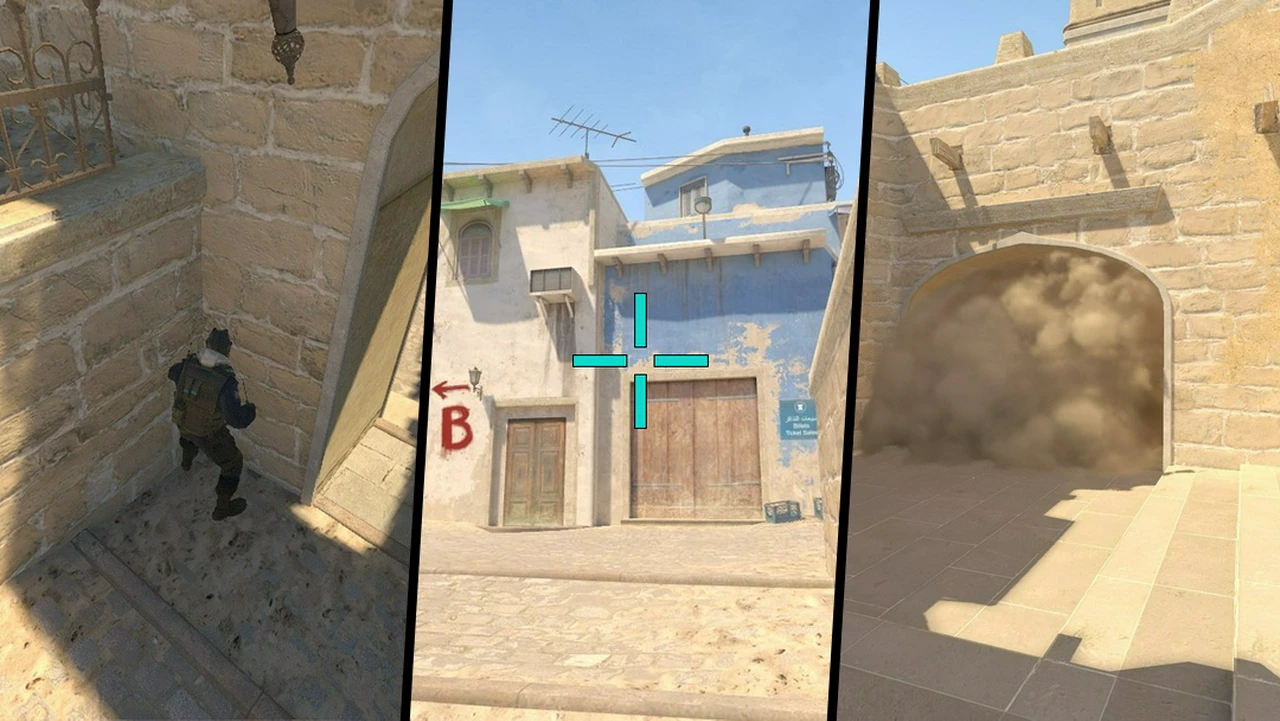 A Ramp Smoke from CT Spawn on Mirage