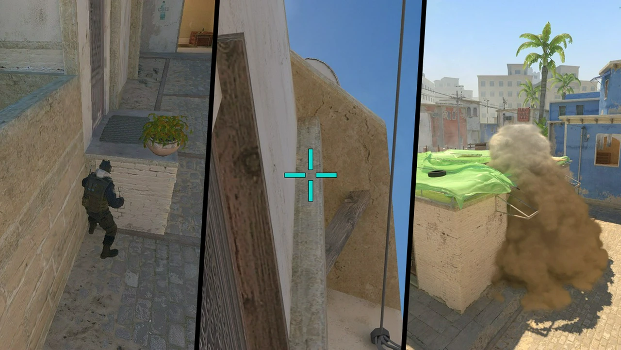 B Site Smoke from Outside Market on Mirage