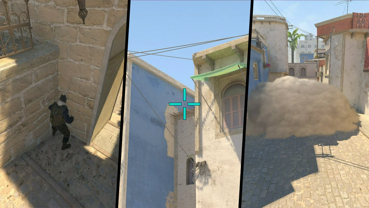 Deep Top Mid Smoke from CT Spawn on Mirage