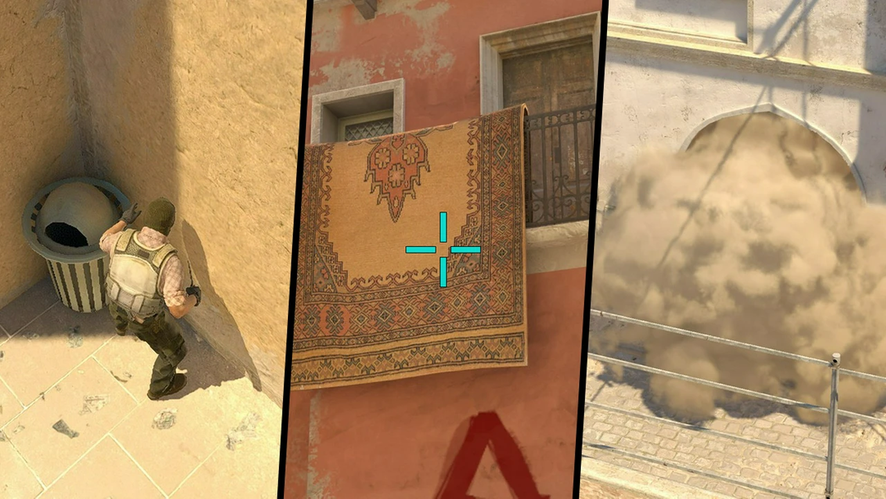 Bottom Connector Smoke from T Spawn on Mirage
